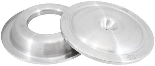 K&N 16in Spun Aluminum Top & Bottom Plate - 85-6852 by K&N Engineering - front view