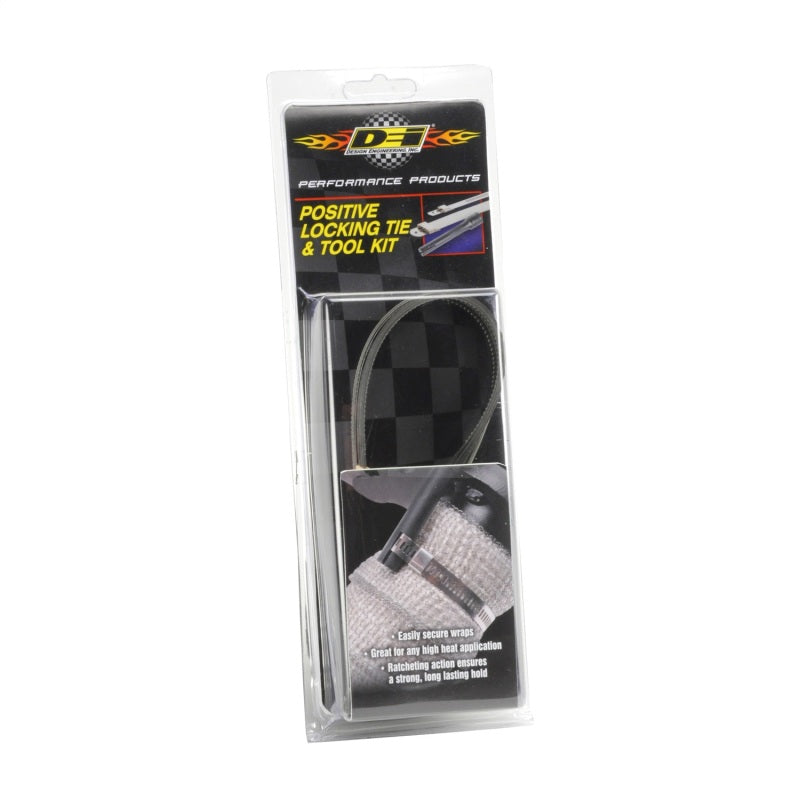 DEI Stainless Steel Positive Locking Tie &amp; Tool Kit - 8in (8 Pack) &amp; 14in (4 Pack) - 10219