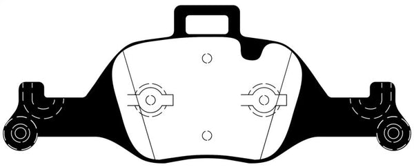 EBC 17+ BMW 530 2.0L Turbo (G30) Ultimax Front Brake Pads - UD2060 for 2019-2026 BMW X5 - front view