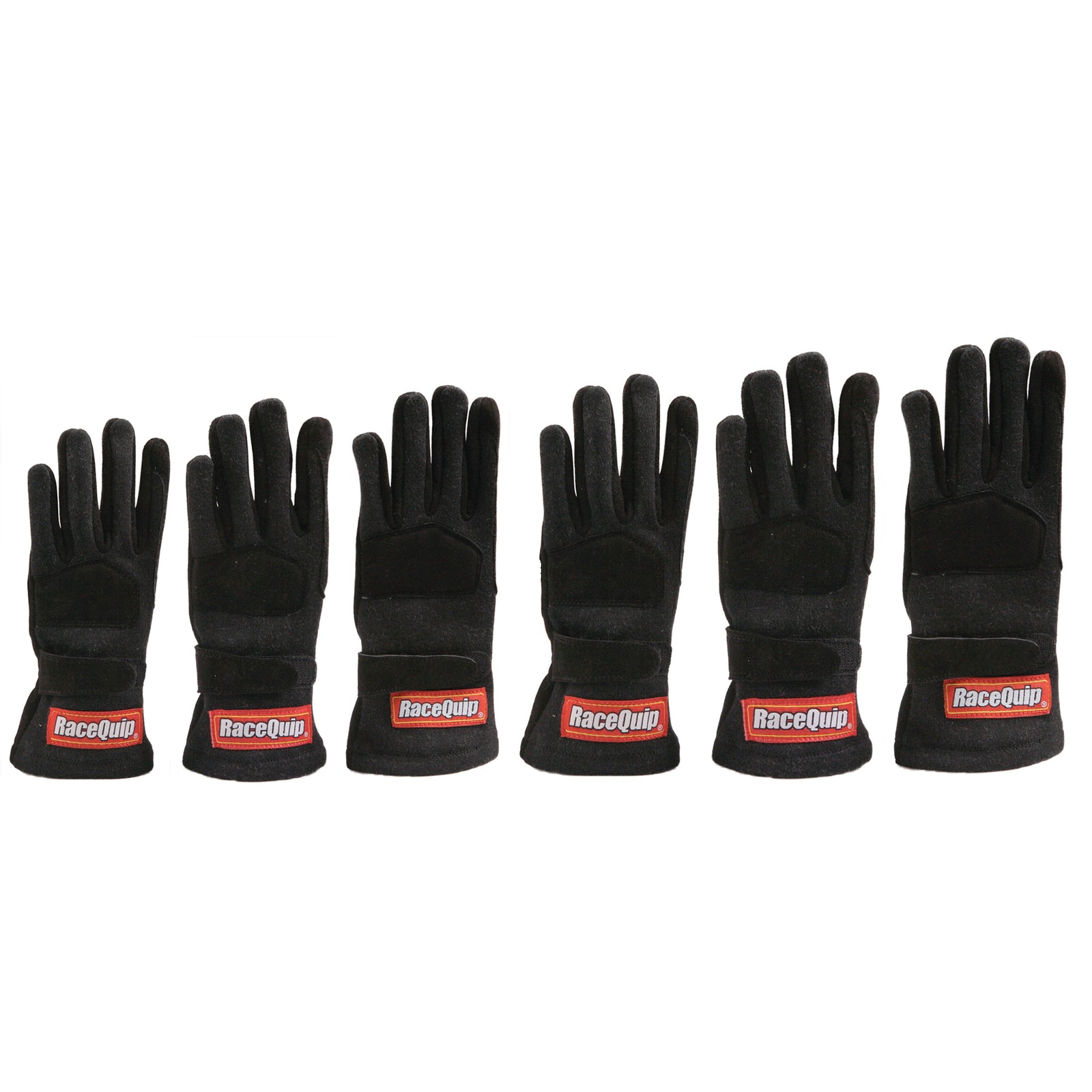RaceQuip Black 2-Layer SFI-5 Glove Kid - XXS K6