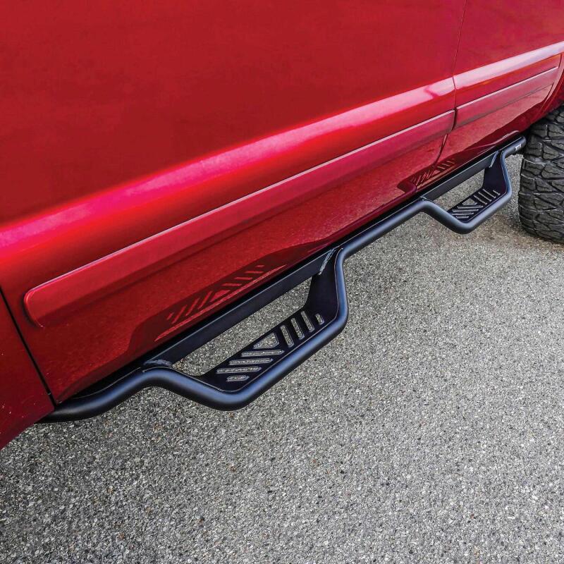Westin 1999-2016 Ford F-250/F-350/F-450/F-550 Crew Cab Outlaw Drop Nerf Step Bars Textured Black - 20-11335
