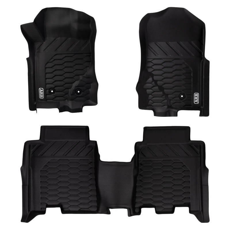 ARB 2021+ Ford Bronco Front &amp; Rear Floor Mats - Black - 4080100