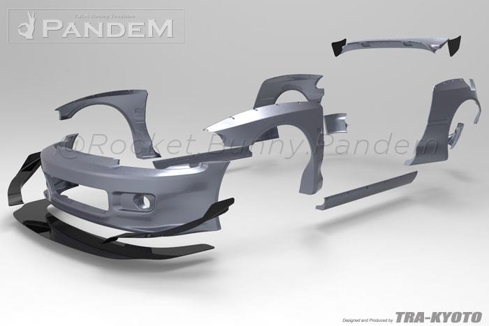 GReddy 92-95 Honda Civic EG Hatchback Pandem Rocket Bunny Side Skirts - 17050113