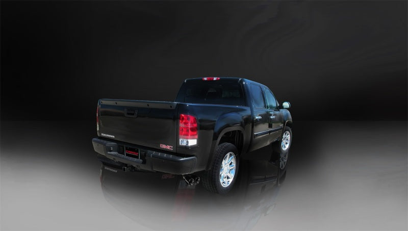 Corsa 1999-2006 GMC Sierra 4.8L V8 3in Cat-Back Single Side w Twin 4in Black Pro-Series Tips - 14260BLK