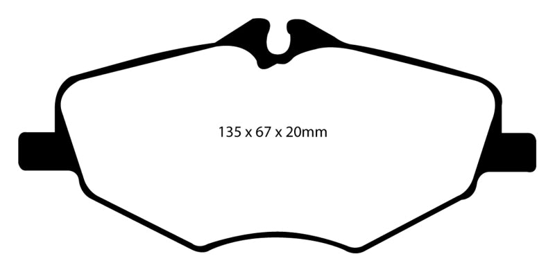EBC 06-09 Mercedes-Benz E320 3.0 TD Yellowstuff Front Brake Pads - DP41488R