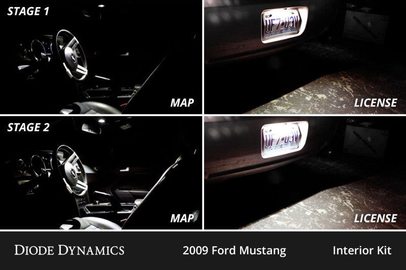 Diode Dynamics 05-09 d Mustang Interior LED Kit Cool White Stage 1 - DD0515