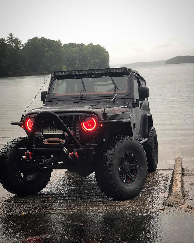 Oracle 7in High Powered LED Headlights - Black Bezel - ColorSHIFT No Controller SEE WARRANTY - 5769-334