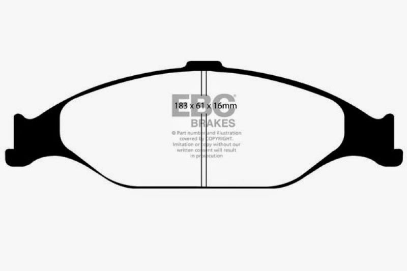 EBC 99-04 Ford Mustang 3.8 Redstuff Front Brake Pads - DP31242C
