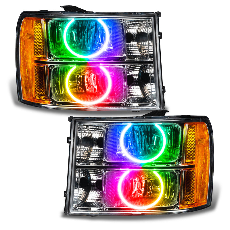 Oracle 07-13 GMC Sierra SMD HL - Round Ring Design - ColorSHIFT w/o Controller SEE WARRANTY - 8165-334