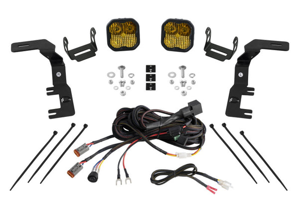 Diode Dynamics 2023+ Chevrolet Colorado Stage Series Ditch Light Kit SS3 Sport Yellow Combo - DD7812 for 2023-2026 Chevrolet 