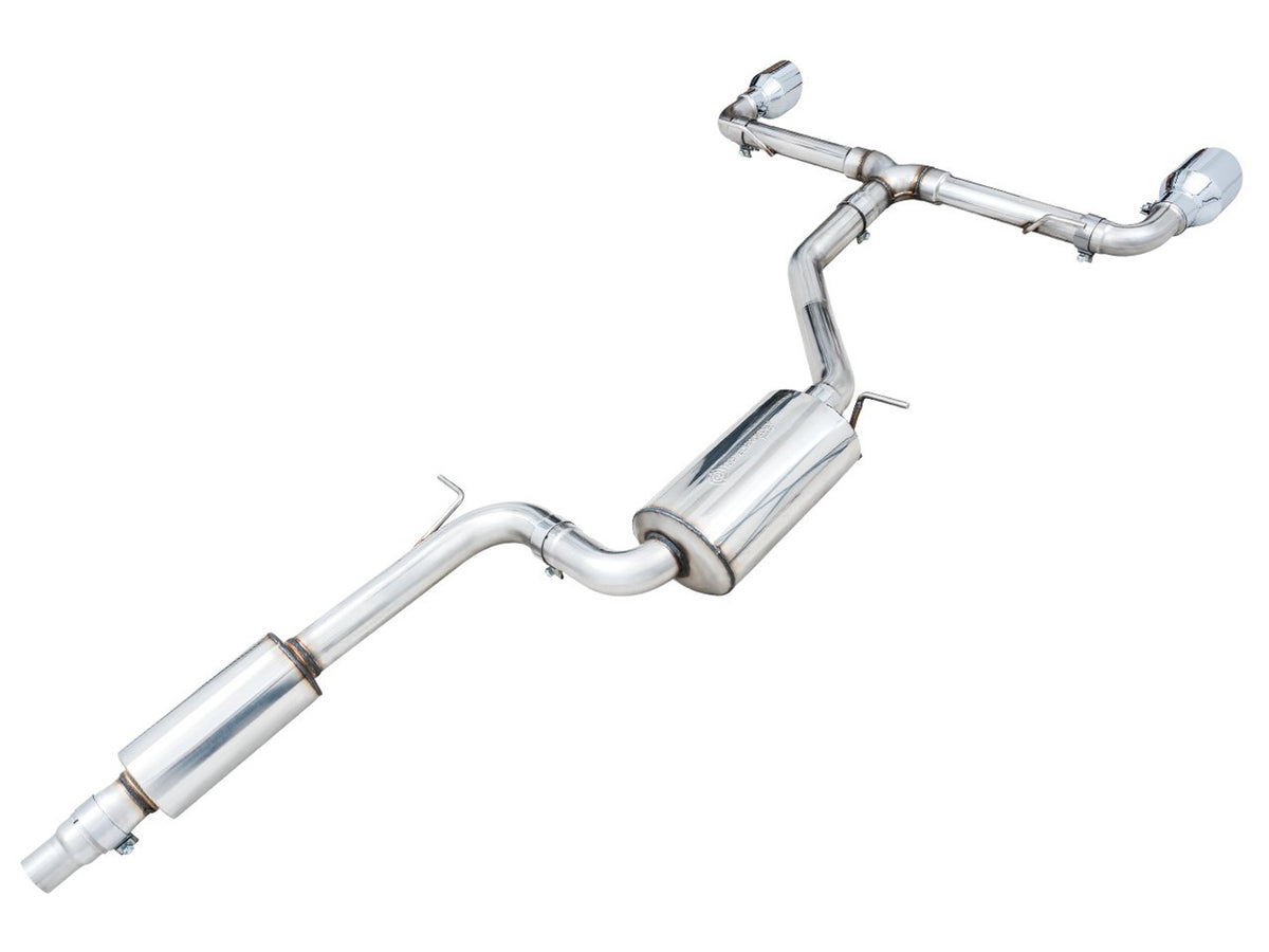 AWE 2022 VW GTI MK8 Touring Edition Exhaust - Chrome Silver Tips - 3015-32658