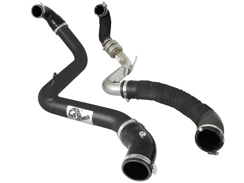aFe Bladerunner 2.5in Intercooler Hot Side Tubes, 13-17 Ford Focus ST 2.0L Black - 46-20188-B