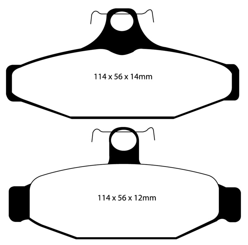 EBC 90-00 Aston Martin Vantage 5.3 (Twin Supercharged)(AP) Bluestuff Rear Brake Pads - DP51167NDX