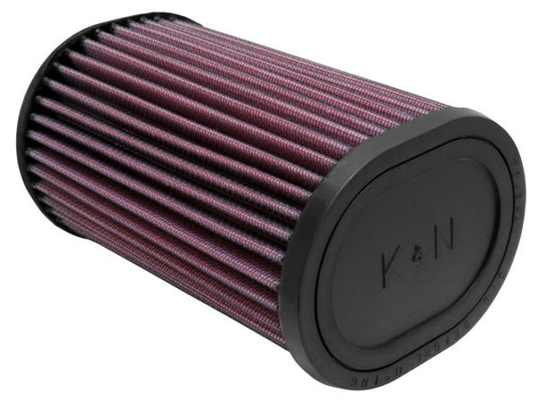 K&N Filter Universal Rubber Oval Straight 4.5in OL x 3.75in OW x 7in Height 20 Degree Angle - RU-1390 by K&N Engineering - fr