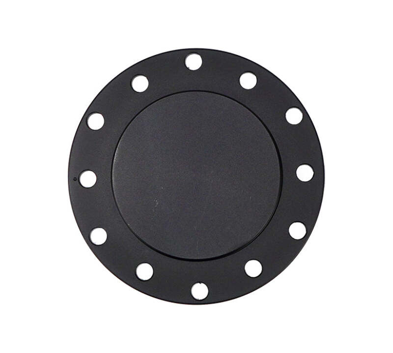 NRG Horn Delete Plate Flush - Black - STR-150BK - front view