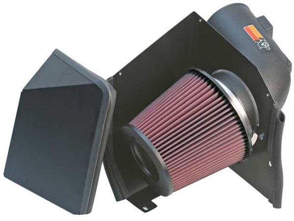 K&N 05-06 GM 2500HD/3500HD V8-6.6L Turbo Diesel Performance Intake Kit - 57-3000 for 2005-2007 Chevrolet Silverado 2500 - fro