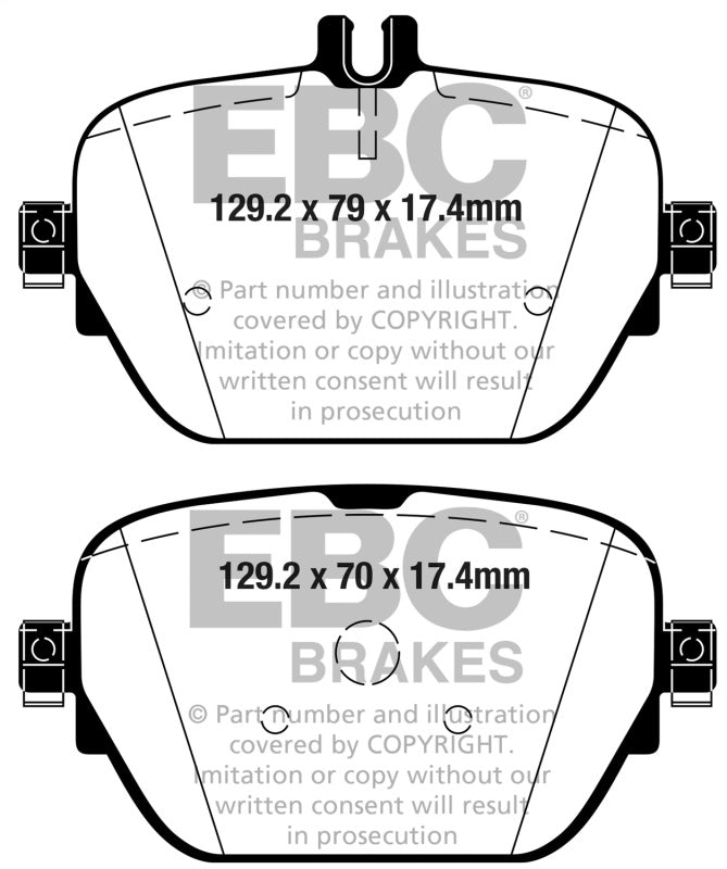 EBC 2019+ Mercedes-Benz CLS53 AMG (C257) 3.0L Turbo Yellowstuff Rear Brake Pads - DP42314R for 2019-2023 Mercedes Benz CLS - 