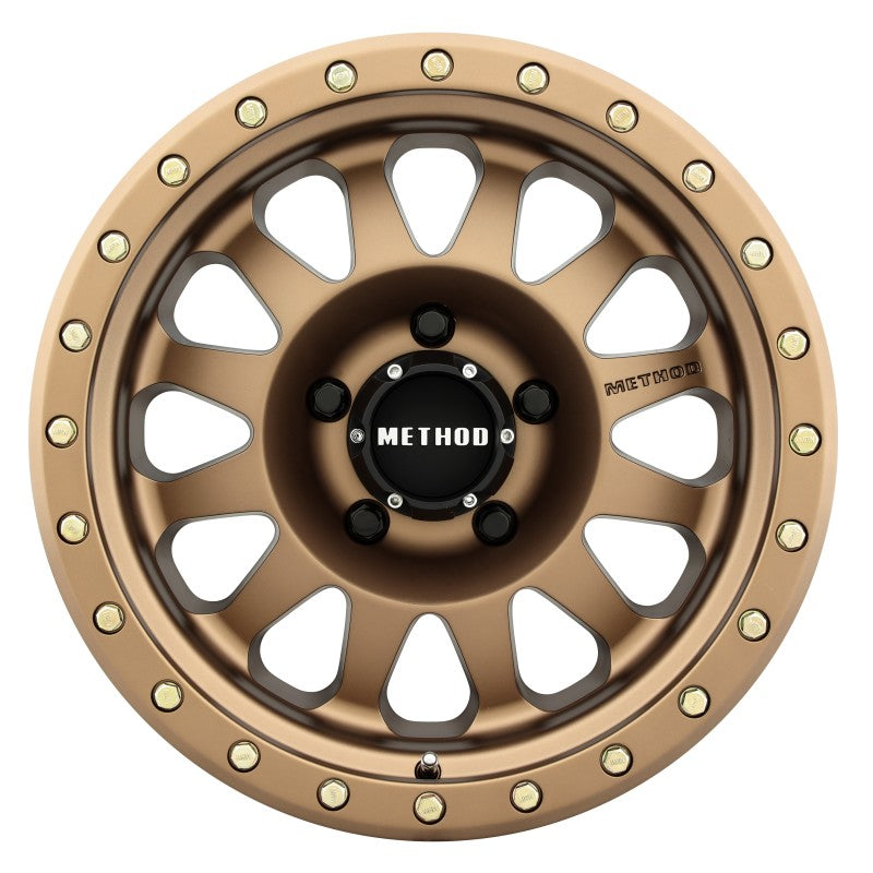 Clearance - Method MR304 Double Standard 17x8.5 0mm Offset 5x5.5 108mm CB Method Bronze Wheel - Set of 4 by Method Wheels - C