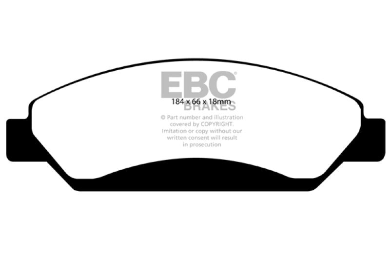 EBC 07 Cadillac Escalade 6.2 2WD Ultimax2 Front Brake Pads - UD1092