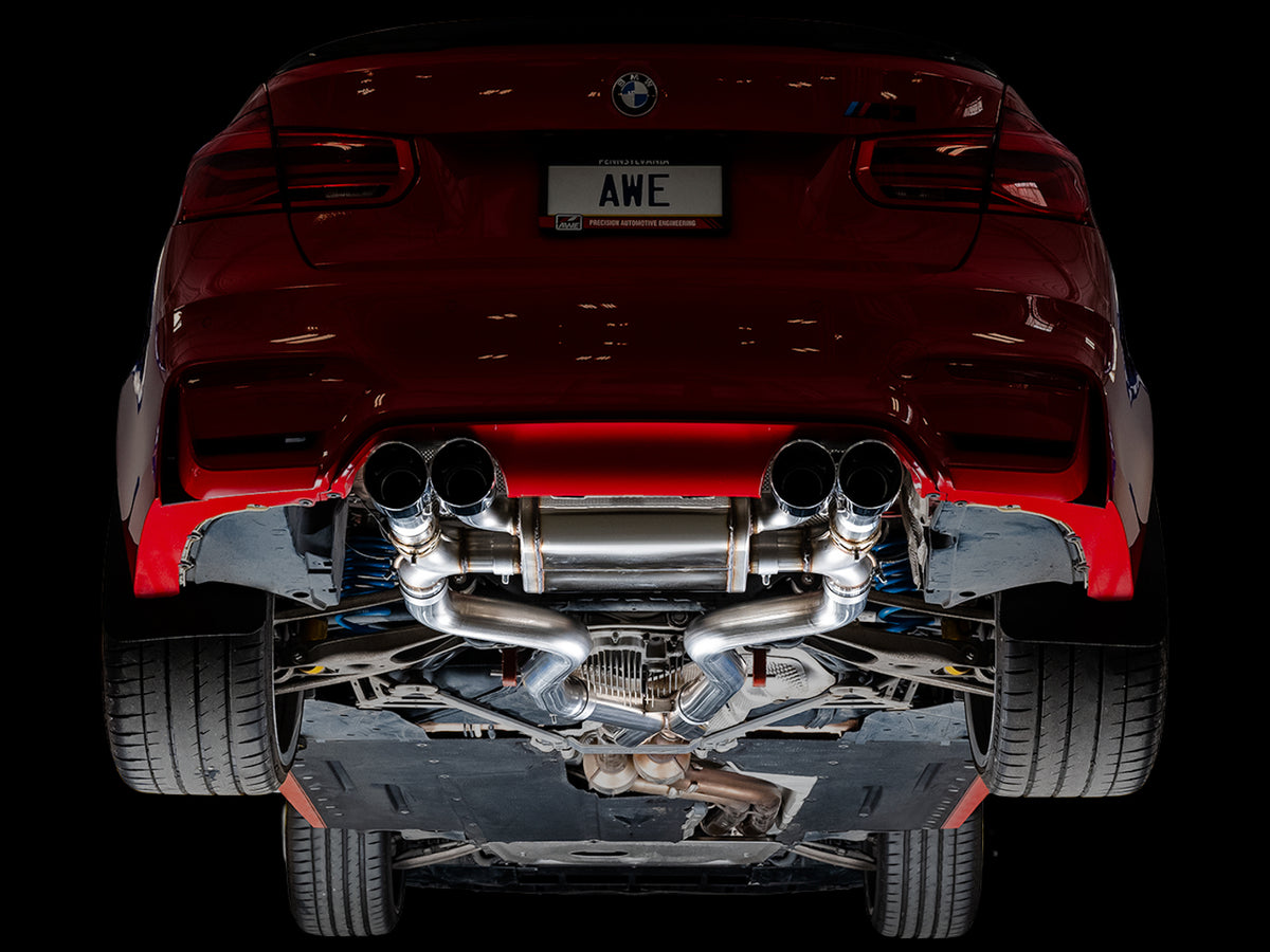 AWE Tuning BMW F8X M3/M4 SwitchPath Catback Exhaust - Diamond Black Tips - 3025-43074