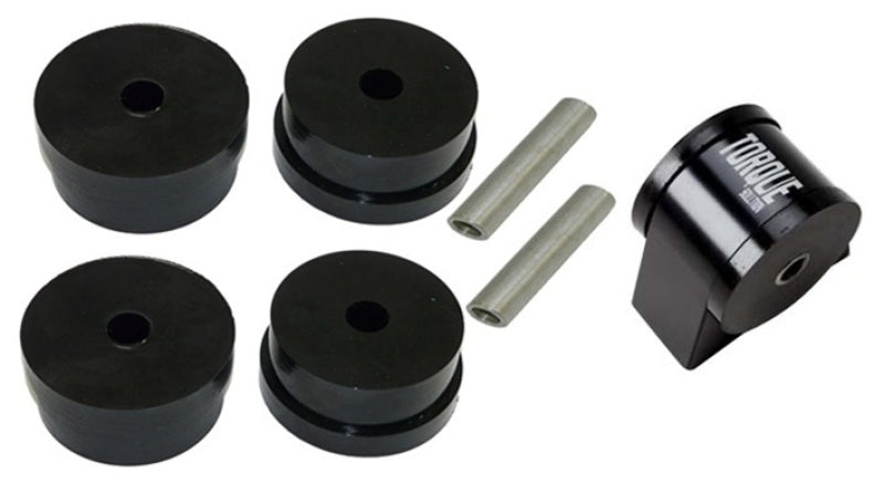 Torque Solution Side Mount Inserts &amp; Billet Front Engine Mount Combo: Mitsubishi Evolution X 08-14 - TS-EX-004