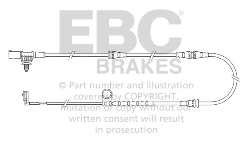 EBC 2005-2006 Land Rover Range Rover Sport 4.2L Supercharged Front Wear Leads - EFA125