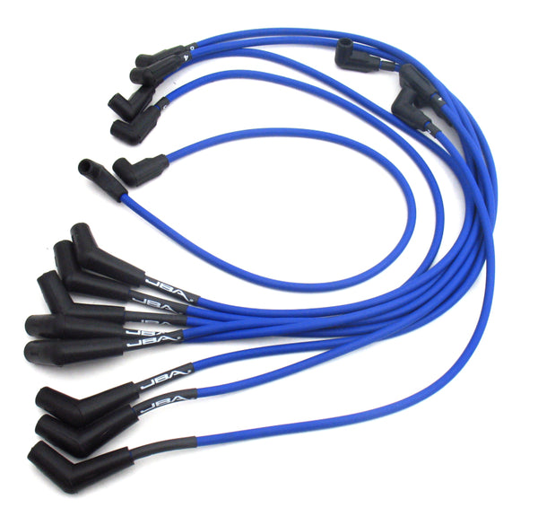 JBA Ford 5.0L/5.8L EFI Ignition Wires - Blue - W06209 for 1979-1997 Ford F 350 - front view