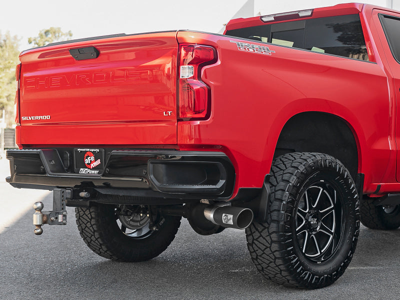 afe Apollo GT Series 2019 GM Silverado/Sierra 1500 4.3L/5.3L 409 SS CatBack Exhaust System w/Blk Tip - 49-44107-B