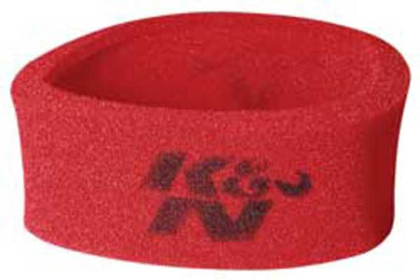 K&N Universal Airforce PreCleaner Air Filter Foam Wrap - Round Straight - Red - 25-3750 by K&N Engineering - front view