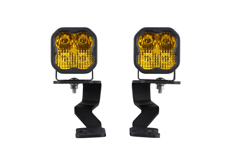Diode Dynamics 2022 Toyota Tundra SS3 Sport Stage Series Ditch Light Kit - Yellow Combo - DD7394 for 2022-2025 Toyota Tundra 