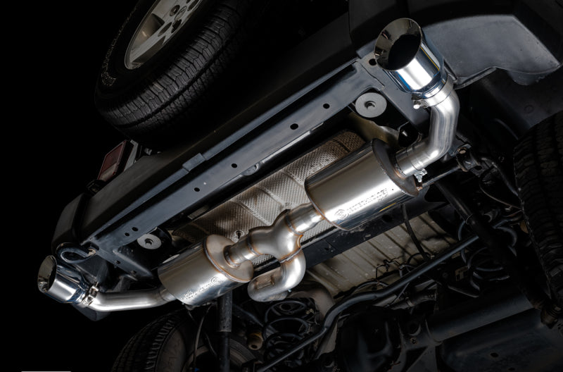 AWE Tuning 07-18 Jeep Wrangler JK/JKU 3.6L Tread Edition Axle-Back Dual Exhaust - Chrome Silver Tips - 3015-32003