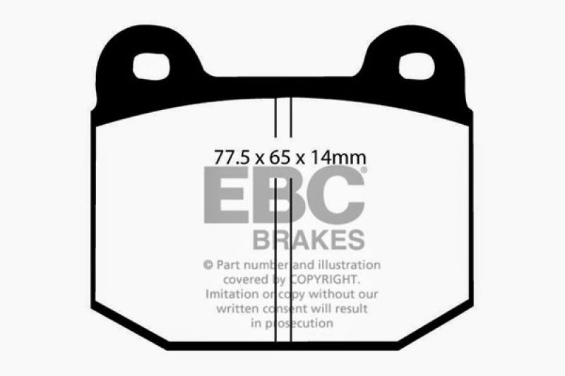EBC 08+ Lotus 2-Eleven 1.8 Supercharged Yellowstuff Front Brake Pads - DP4197/2R