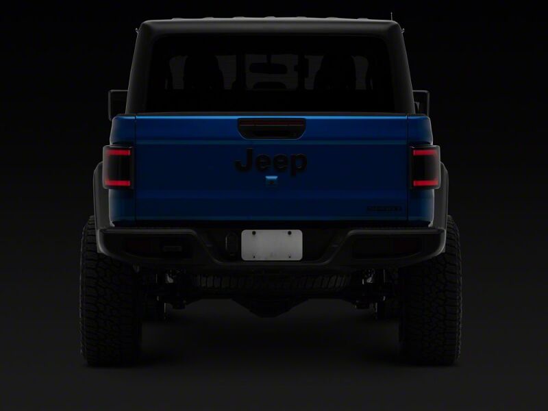 Raxiom 20-26 Jeep Gladiator JT Low Profile LED Tail Lights- Black Housing- Smoked Lens - JG27784 - close-up view 9