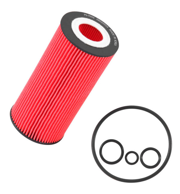 K&N Oil Filter for 04-15 Mercedes Benz - PS-7033 for 2003-2017 Mercedes Benz S Class - front view