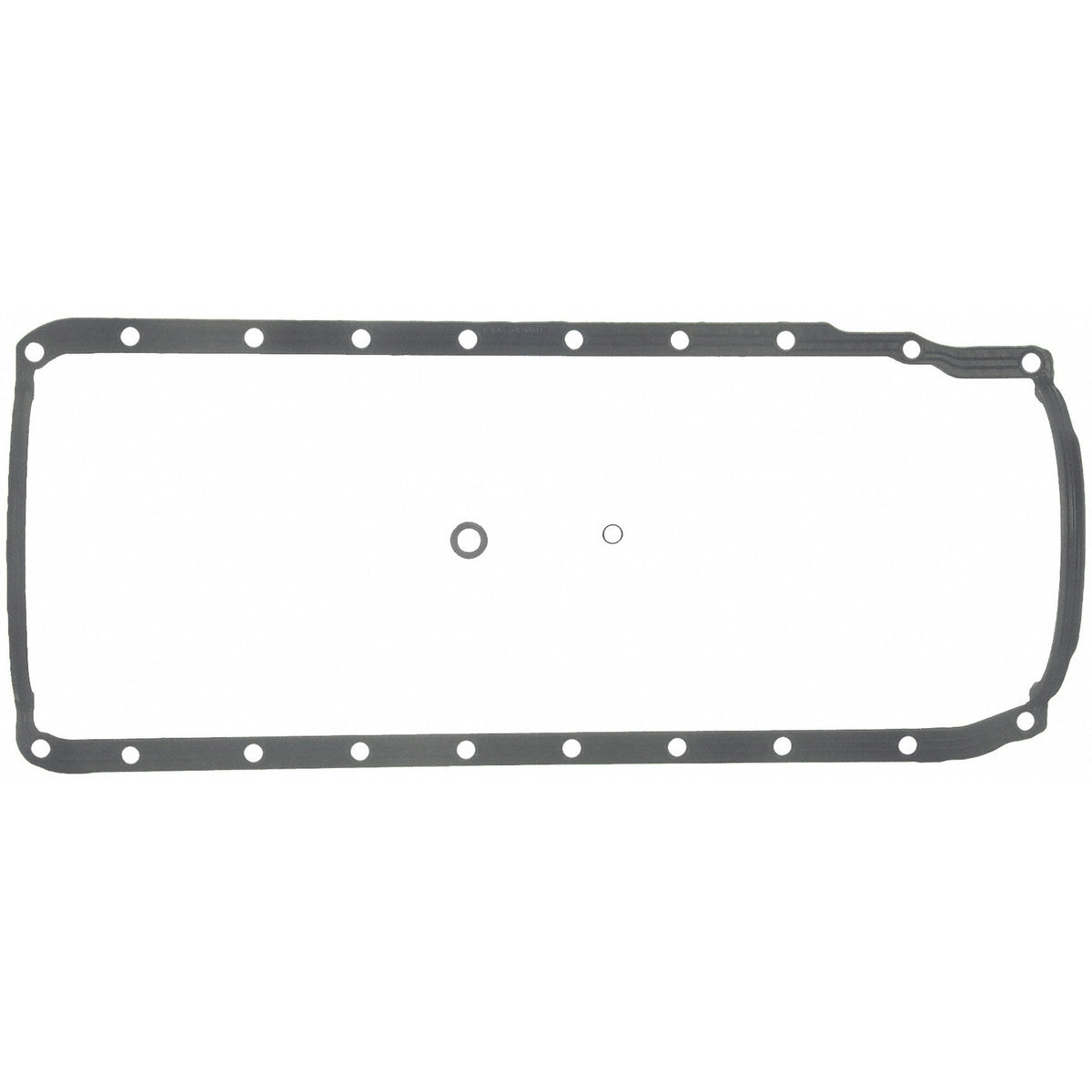 Fel-Pro 17986 Engine Oil Pan Gasket Set 20 Bolt Hole One Piece Gasket - front view