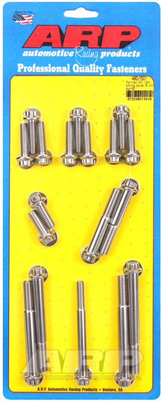 ARP Pontiac SS 12pt Timing Cover and Water Pump Kit - 490-1501