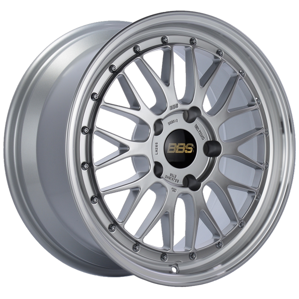 BBS LM 18x8.5 5x130 ET56 CB71.6 Diamond Silver Center Diamond Cut Lip Wheel - LM265DSPK by BBS - front view