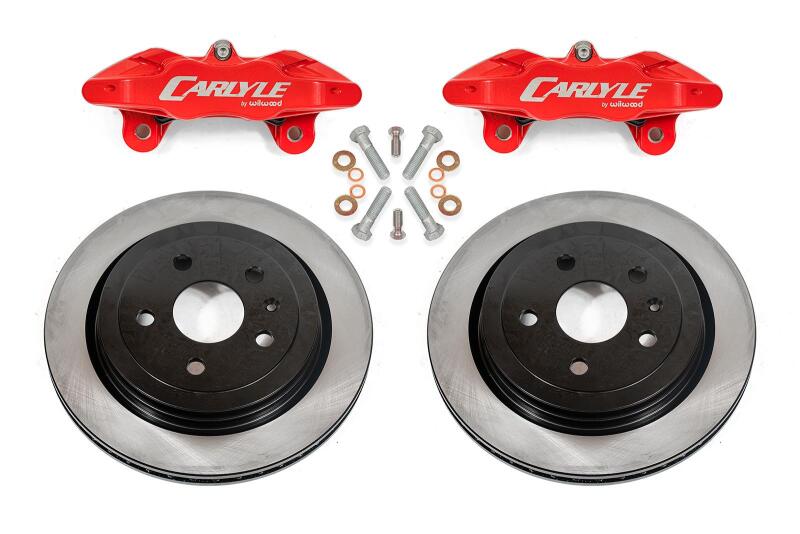 BMR 14-17 Chevrolet SS Brake Kit For 15in Conversion Solid Rotors Red Calipers - DBK351 for 2014-2017 Chevrolet SS