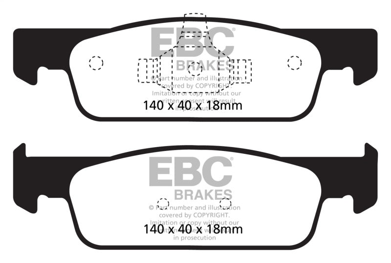 EBC 2016-2017 Smart Fortwo 0.9L Turbo Greenstuff Front Brake Pads - DP22146