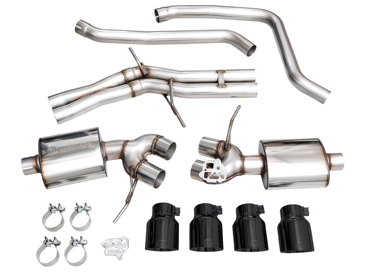 AWE Tuning 19-21 Porsche Macan 3.0T/2.9TT Touring Edition Catback Exhaust w/ Diamond Black Tips - 3015-43951