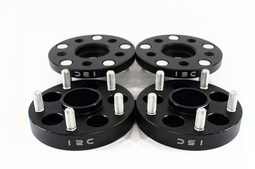 ISC Suspension 5x114 Hub Centric Wheel Spacers 15mm Black (Pair) - WS5x11415B