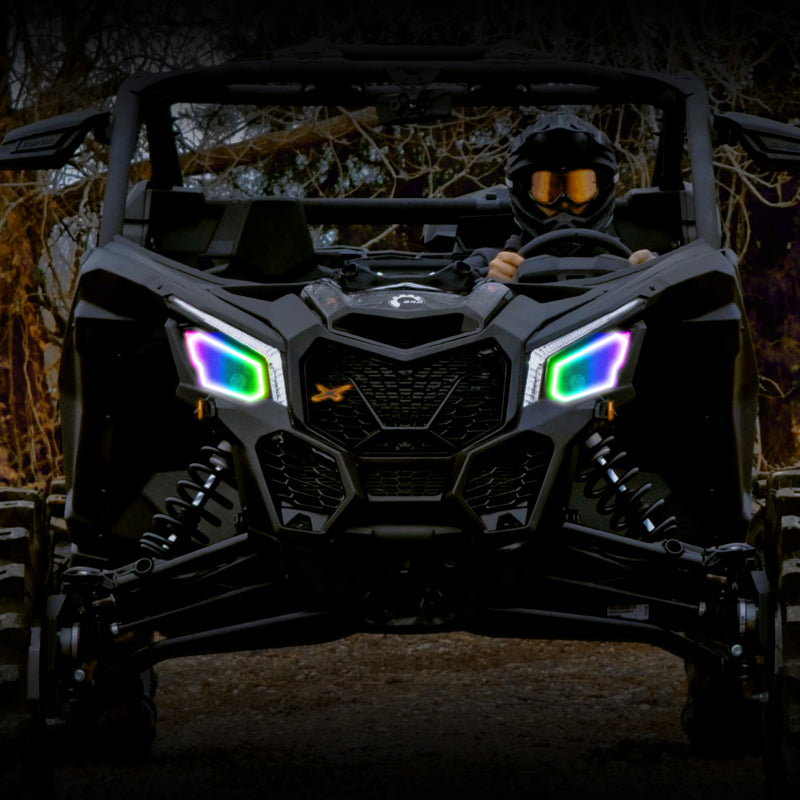 Oracle 17-21 Can-Am Maverick X3 Dynamic RGB+W Headlight Halo Kit - ColorSHIFT - Dynamic SEE WARRANTY - 1275-332