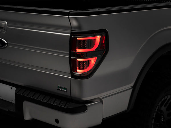 Raxiom 09-14 Ford F-150 G2 LED Tail Lights- Chrome Housing (Smoked Lens) (Styleside) - T542877 for 2009-2014 Ford F 150 - fro