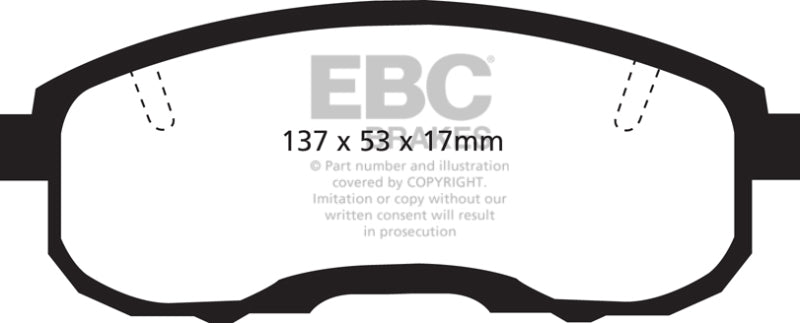 EBC 95-99 Infiniti I30 3.0 Redstuff Front Brake Pads - DP31752C