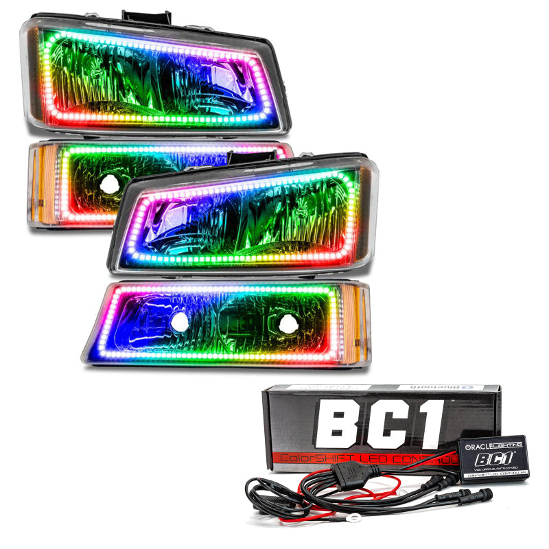 Oracle 03-06 Chevy Silverado Pre-Assembled Headlights w/Parking Lights- w/ BC1 Cntrl SEE WARRANTY - 8205-335