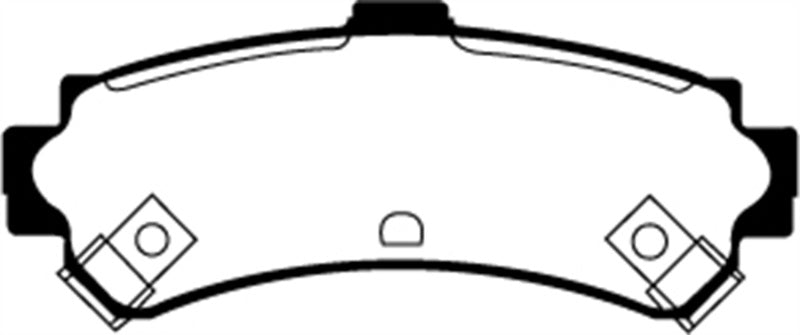 EBC 95-97 Nissan Sentra 1.6 Redstuff Rear Brake Pads - DP31067C