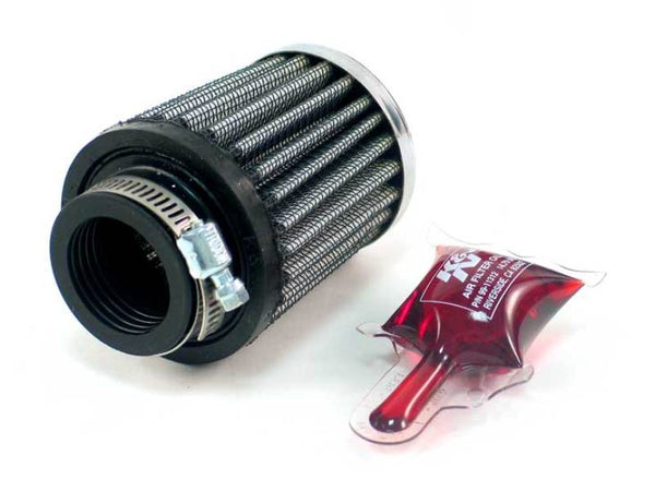 K&N Universal Chrome Filter 1 1/8 inch FLG / 2 1/4 inch Bottom / 2 inch Top / 2.5 inch Height - RC-2540 by K&N Engineering - 