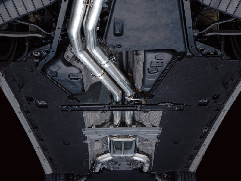 AWE Tuning 19-23 Audi C8 S6/S7 2.9T V6 AWD Track Edition Exhaust - Chrome Silver Tips - 3020-42101