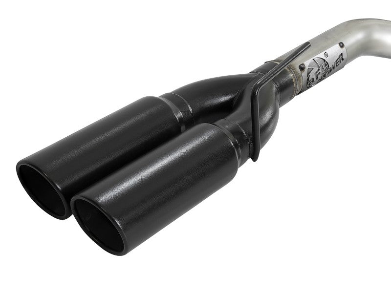 aFe Vulcan Series 3in 304SS DPF-Back 20-21 GM Trucks L6-3.0L (td) LM2 - Dual Black Tip - 49-34130-B