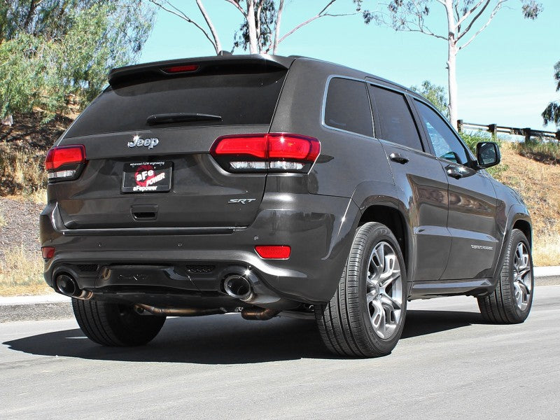 aFe MACHForce XP 12-17 Jeep Grand Cherokee WK2 SRT8 V8-6.4L 304SS Cat-Back Exhaust w/o Resonator - 49-38058